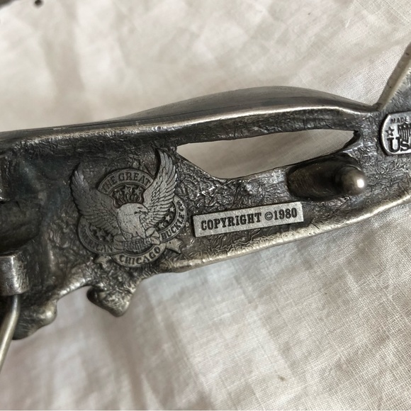 Vtg 1980 J718 Airplane Belt Buckle - Picture 7 of 12